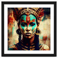 Armored Warrior Woman Portrait