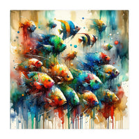 Colorful Aquarium Fish (Print Only)