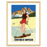 Ski Girl at Cortina D'Ampezzo, Italy thumbnail