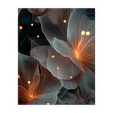 Ethereal Glowing Flora: Abstract Translucent Petals (Print Only) thumbnail