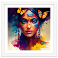 Butterfly Crown Hindu Portrait