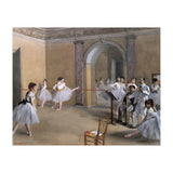 The Dance Foyer at the Opera on the rue Le Peletier, 1872 - 32x46 cm - oil on canvas. (Print Only) thumbnail