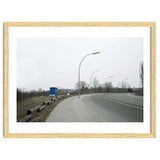 Street light on the curving road thumbnail