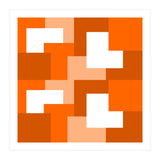 Orange Abstract Square Tiles (Print Only) thumbnail