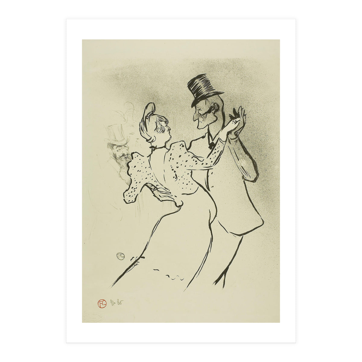 La Goulue. Henri de Toulouse-Lautrec; French, 1864-1901. Date: 1894. Dimensions: 308 × 254 mm (im... (Print Only)