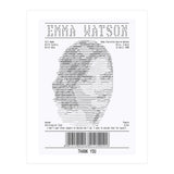 Receipt Art Emma Watson (Print Only) thumbnail