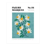 Magical Flowers No.18 Duck Egg Daisies (Print Only) thumbnail