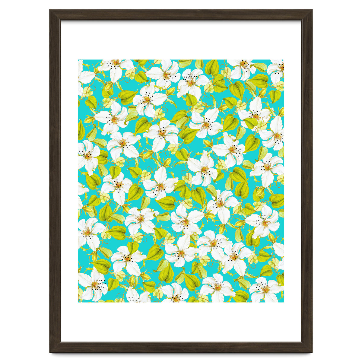 White Floral #society6 #decor #pattern