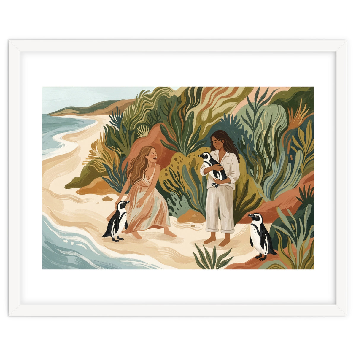 Penguin Friends By The Sea