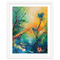 Abstract Botanical Forest Landscape