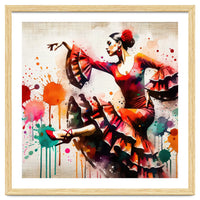 Fiery Flamenco Dancer In Motion