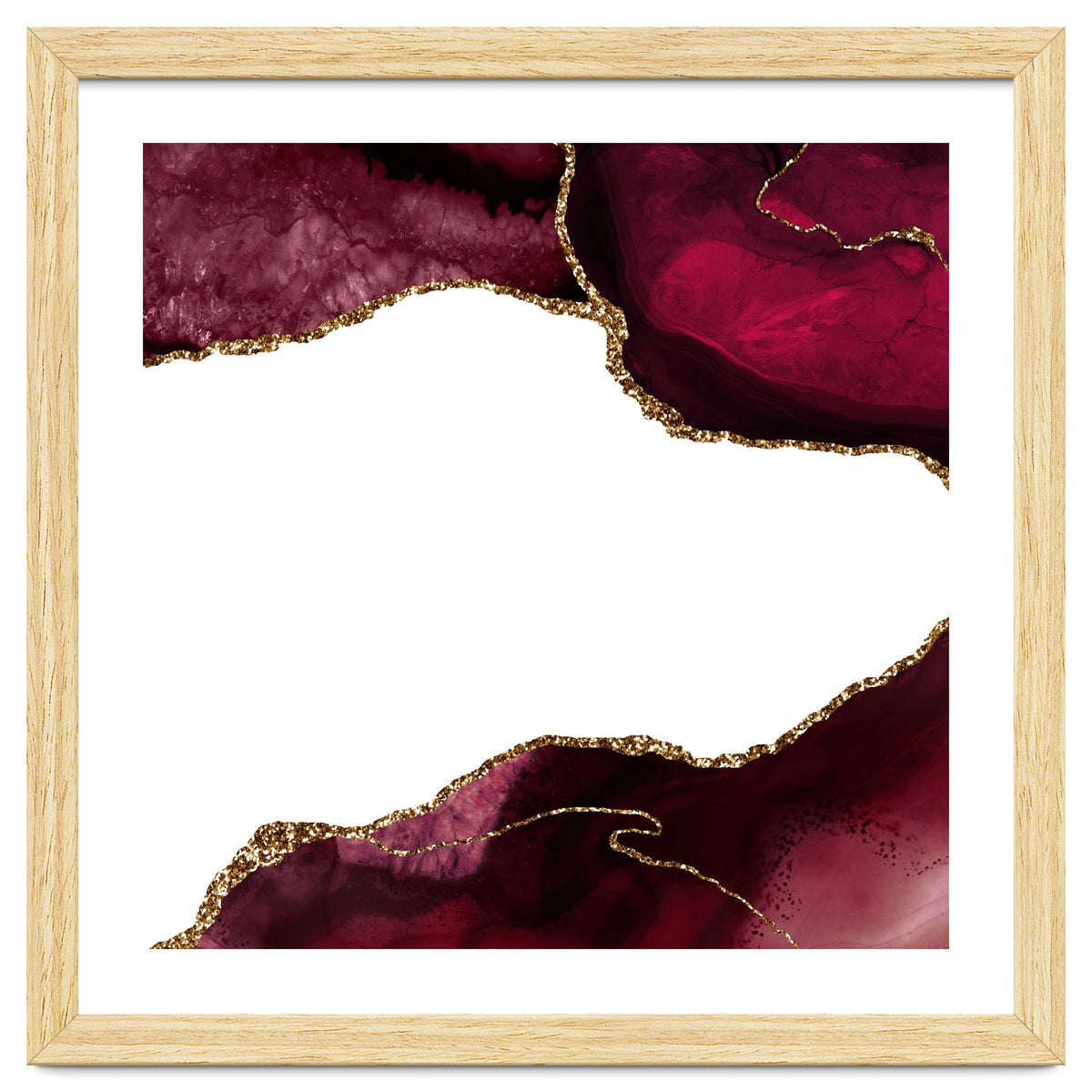 Burgundy & Gold Agate Texture 29