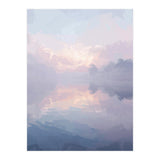 Ethereal Misty Lakeside at Dawn (Print Only) thumbnail