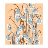 Linocut Flower Meadow Peach Fuzz (Print Only) thumbnail