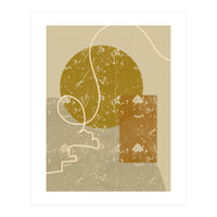 Geometric Composition with an Organic Touch (Print Only)