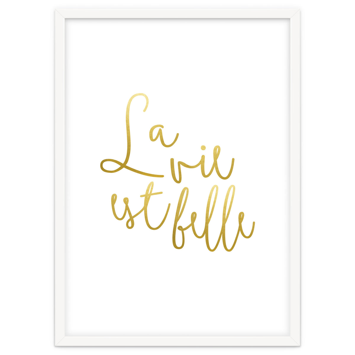 La vie est belle #society6 #typography #buyart