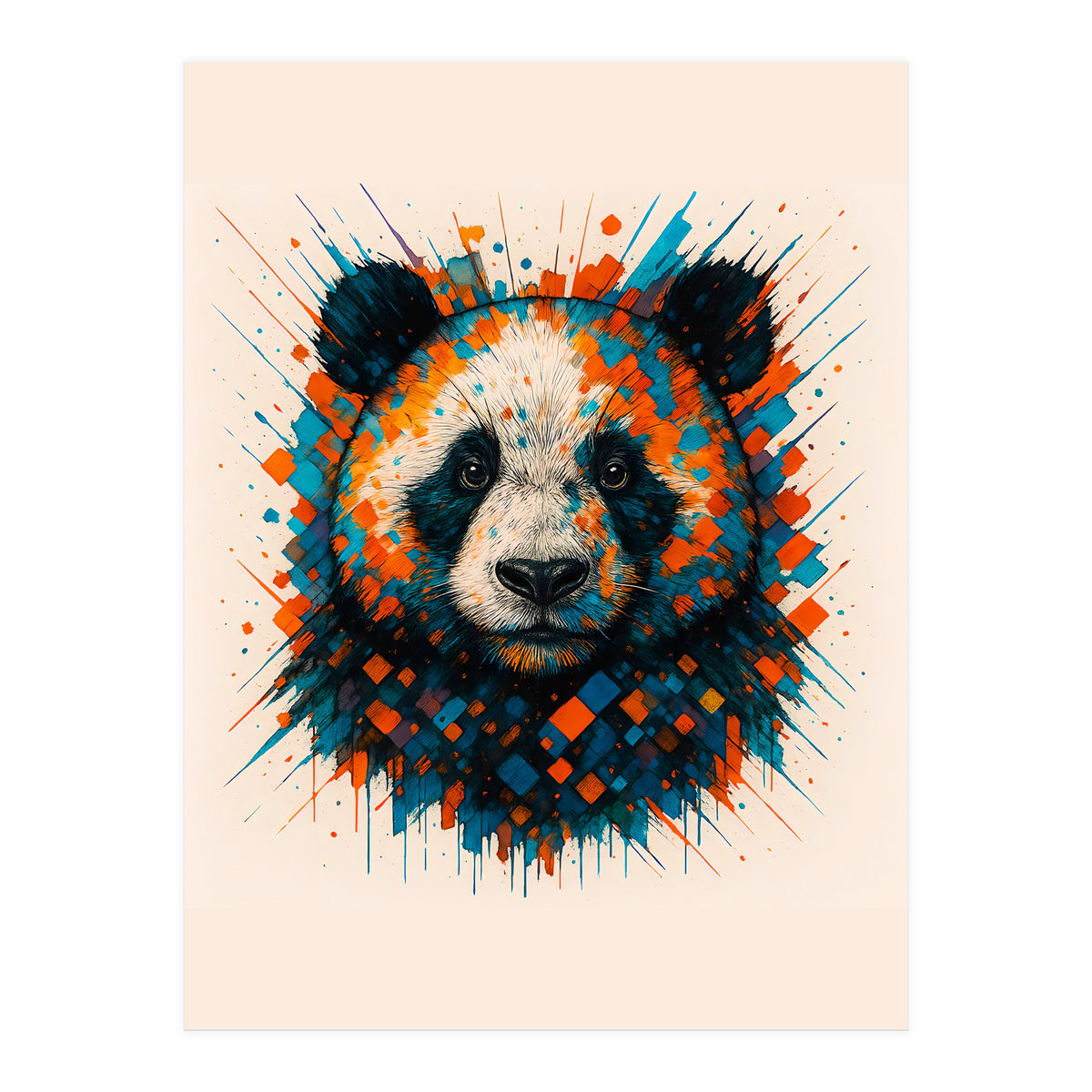 Panda Animal Watercolor (Print Only)