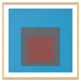 JOSEF ALBERS - HOMAGE TO THE SQUARE, BLUE, DARK RED thumbnail