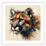 Watercolor Cougar Portrait thumbnail