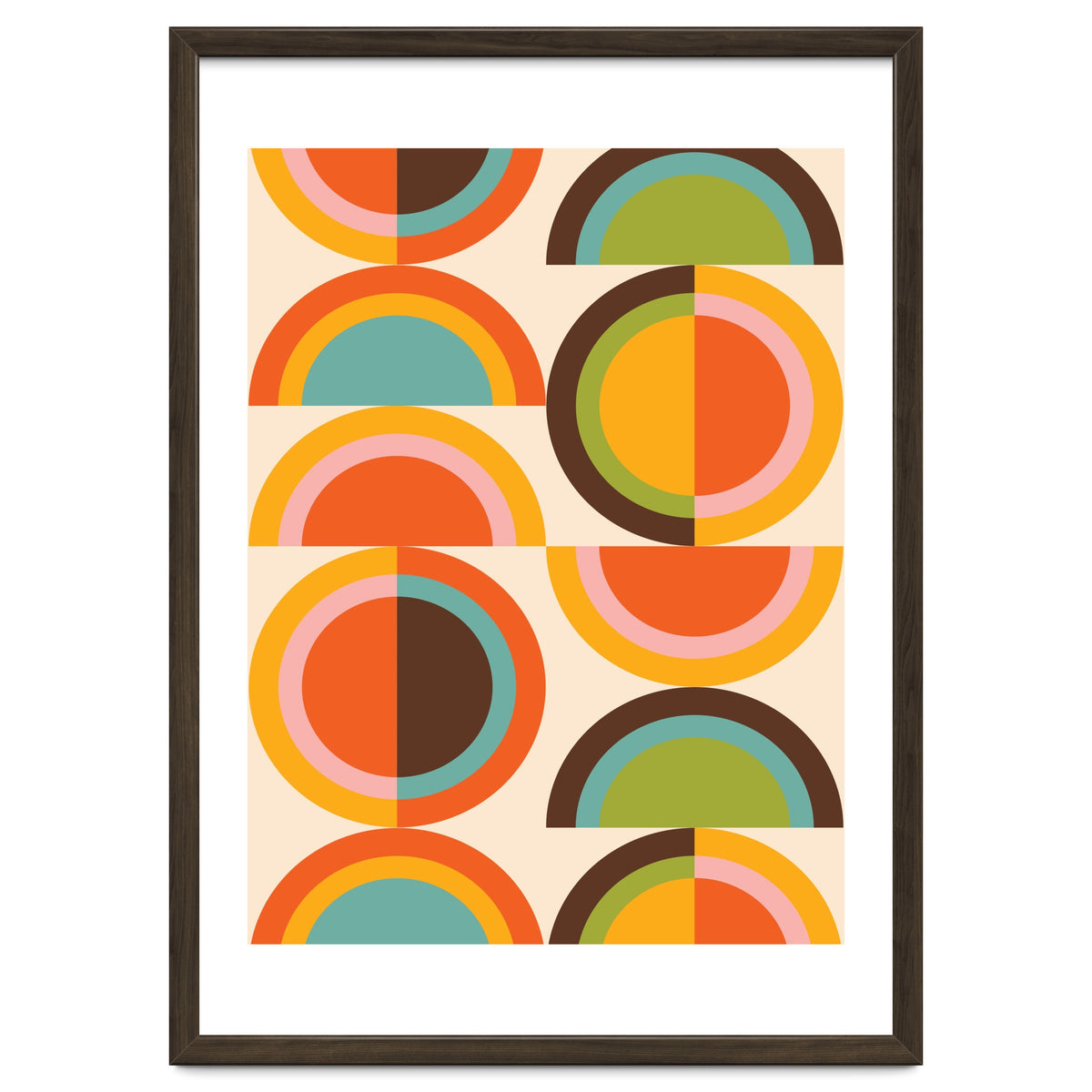 Bauhaus Geometric Rainbow