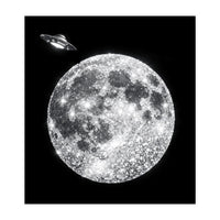 Diamond moon and UFO (Print Only)
