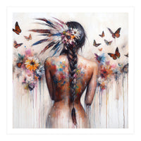 Butterfly Braid Elegance (Print Only)