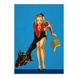Pinup Girl And Dog Tricks (Print Only) thumbnail