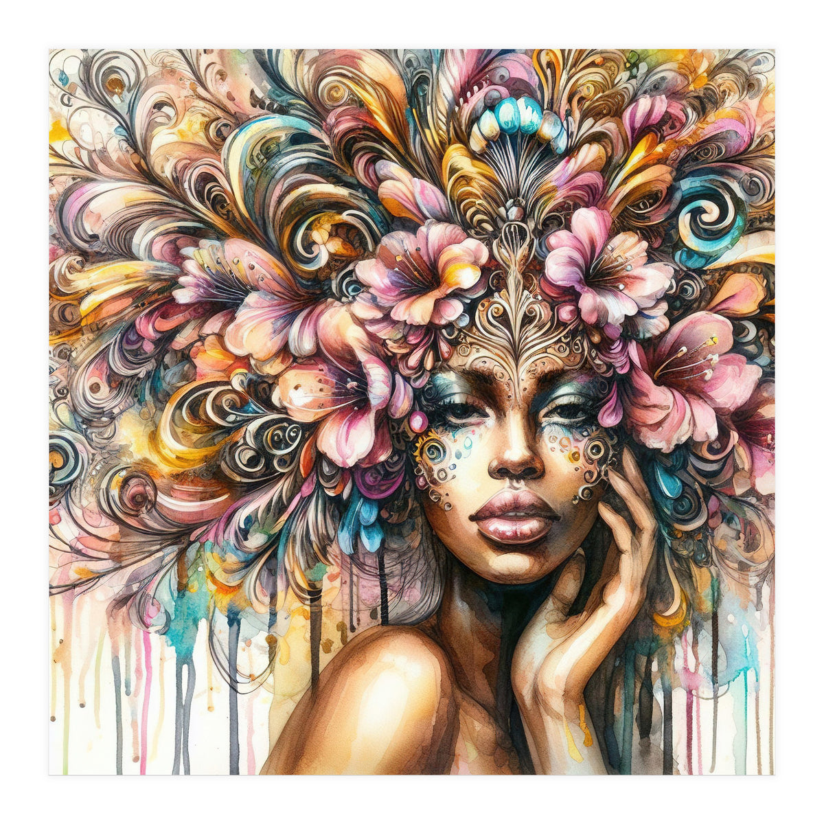 Tropical Baroque Muse (Print Only)