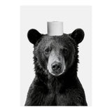 Bear, Toilet Paper Crown, Nursery Animal Art for Children (Print Only) thumbnail