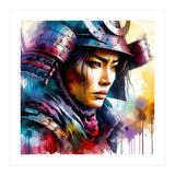 Samurai Asian Warrior Woman Portrait (Print Only) thumbnail