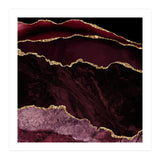Burgundy & Gold Agate Texture 02  (Print Only) thumbnail