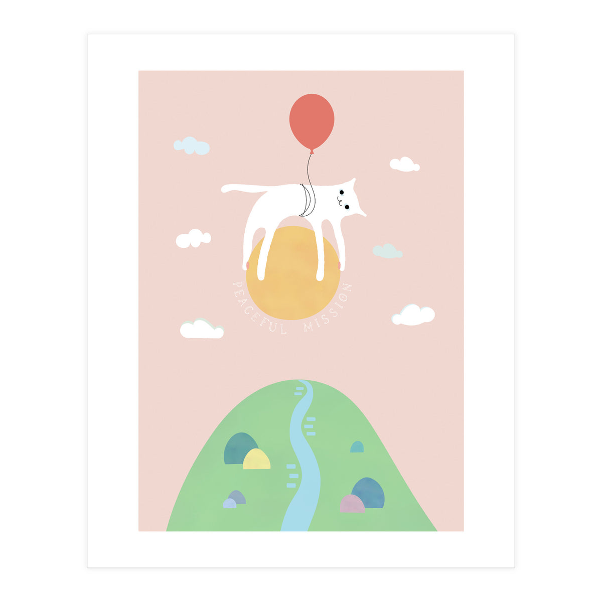PEACEFUL MISSION CAT (Print Only)