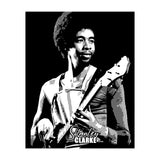 Stanley Clarke American Bassist in Grayscale (Print Only) thumbnail