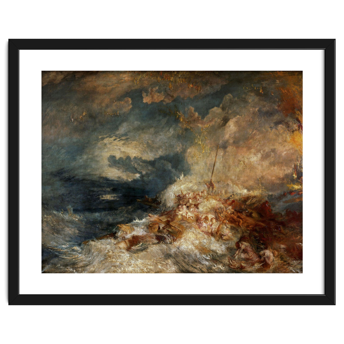 Joseph Mallord William Turner / 'Fire at Sea', c. 1835, Oil on canvas, 171 x 220 cm.