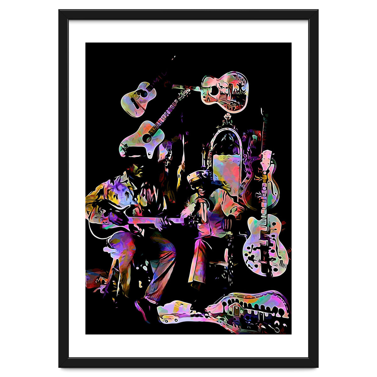 Cool John Ferguson And Captain Luke Blues Musician Legend Colorful