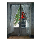 Mme. Monet with a red hat called " The Red Kerchief&quot, ca. 1870. (Print Only) thumbnail
