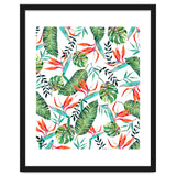 A New Paradise #Bird of paradise painted tropical art & pattern thumbnail