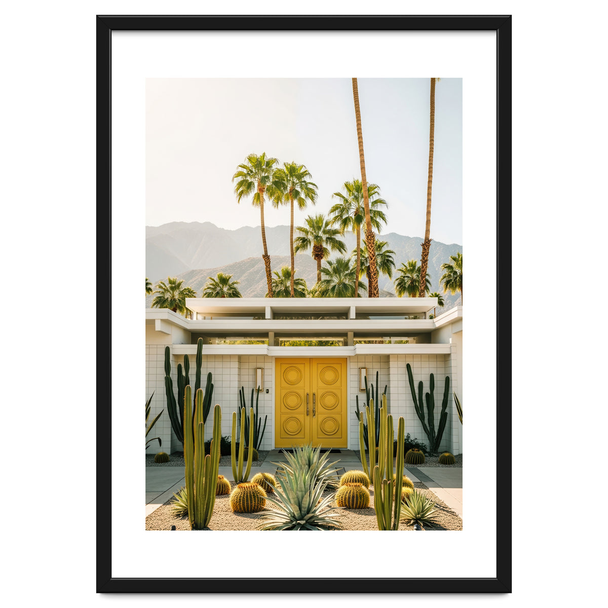 Palm Springs Mid-Century Modern Art, Desert Vibe Architecture, Retro Aesthetic Travel