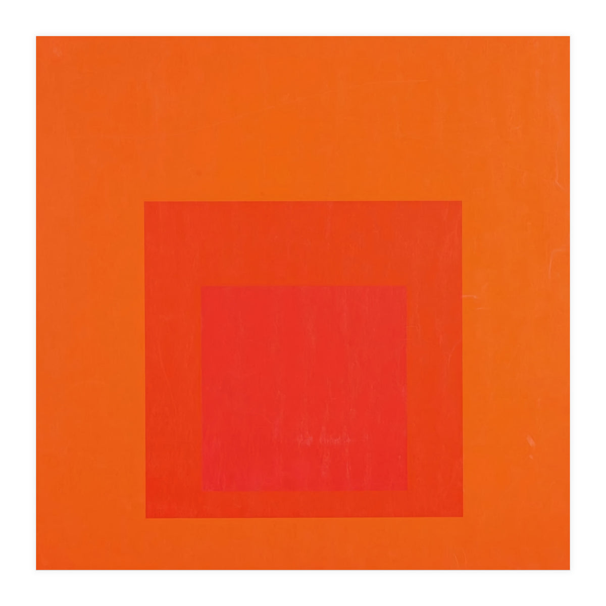 JOSEF ALBERS - HOMAGE TO THE SQUARE RED  (Print Only)