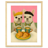 French Bulldogs At Breakfast Café thumbnail