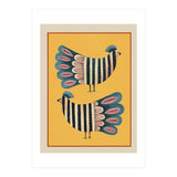 Striped Bird Pair II (Print Only) thumbnail