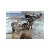 'Valencian Fishermen', 1895, Oil on canvas, 65 x 87 cm. (Print Only) thumbnail