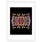 The Butterfly Effect Series 01, Paint Blot Mirror Colorful, Symmetrical Graphic, Eclectic Mandala thumbnail