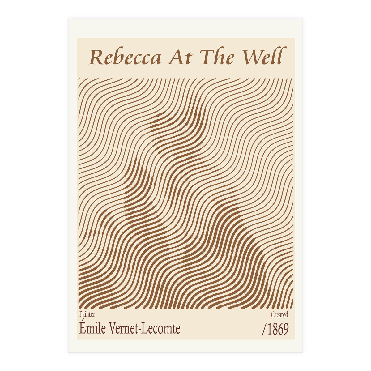 Rebecca At The Well – Émile Vernet Lecomte (1869) (Print Only)