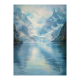 Ethereal Descent: The Glimmering Silence of the Ancient Glacial Fjord (Print Only) thumbnail