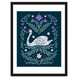 Swan Purple And Teal thumbnail