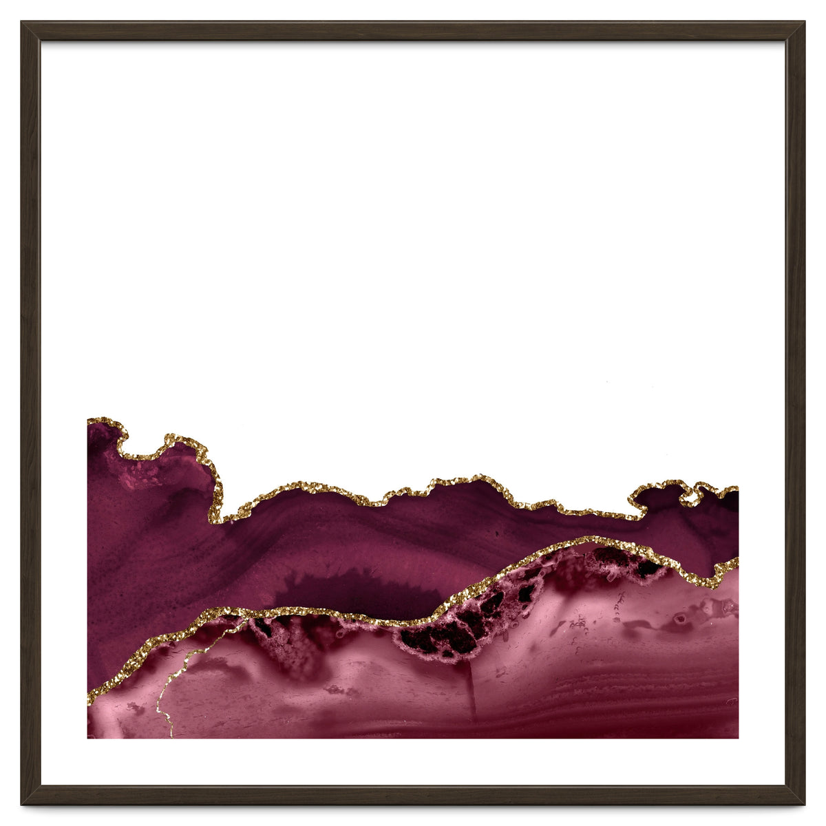 Burgundy & Gold Agate Texture 30