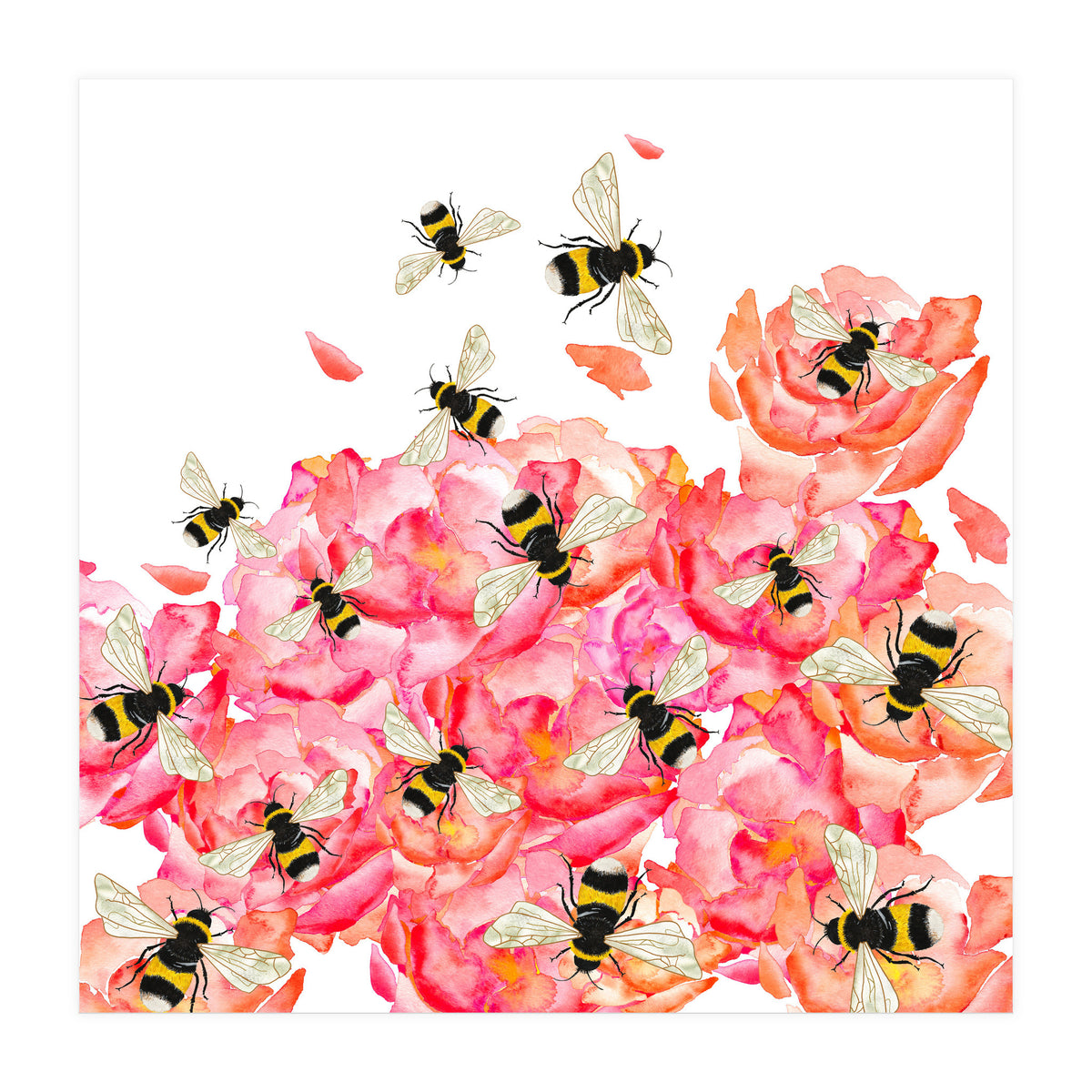 Bee Blossoms (Print Only)
