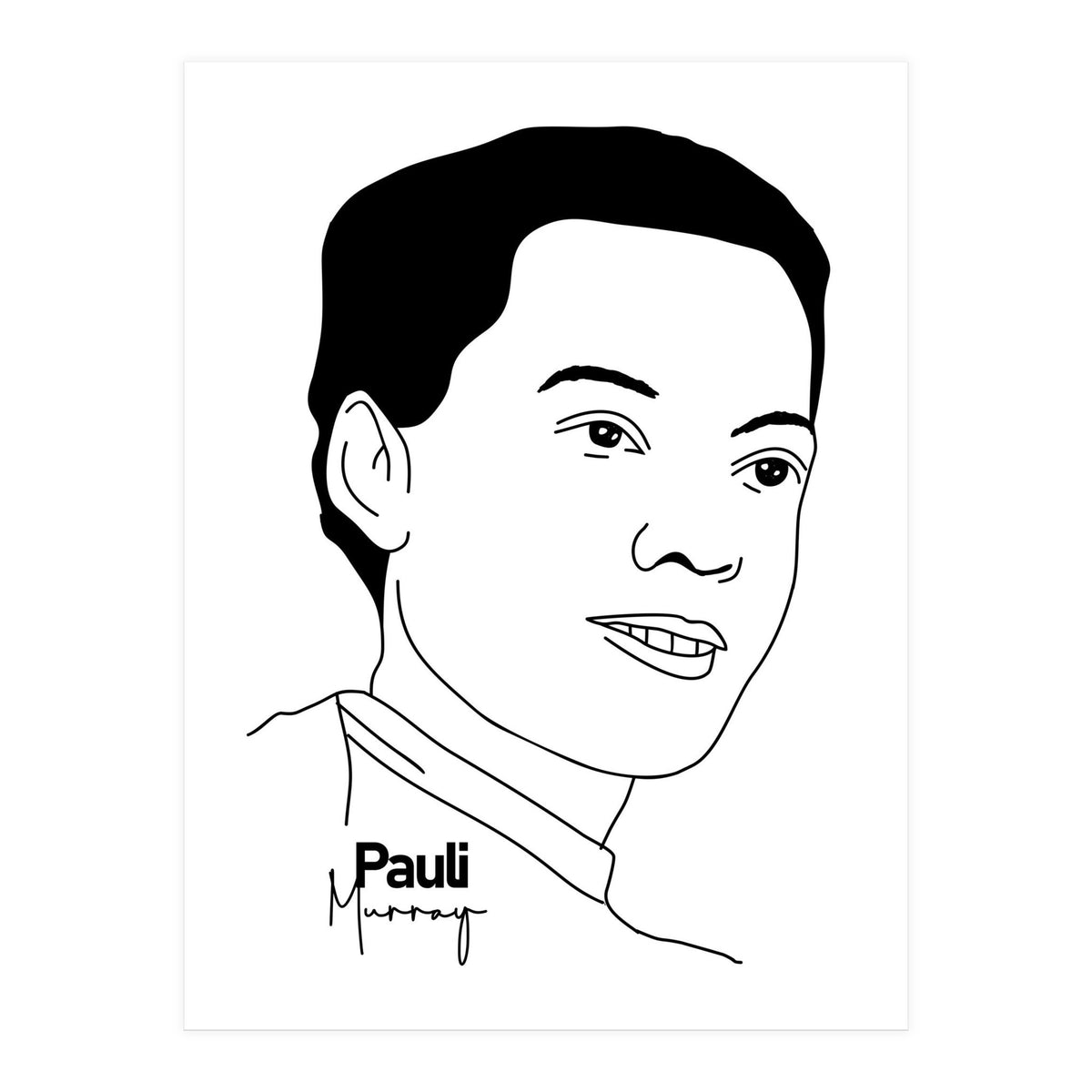 Pauli Murray American Civil Rights Activist (Print Only)