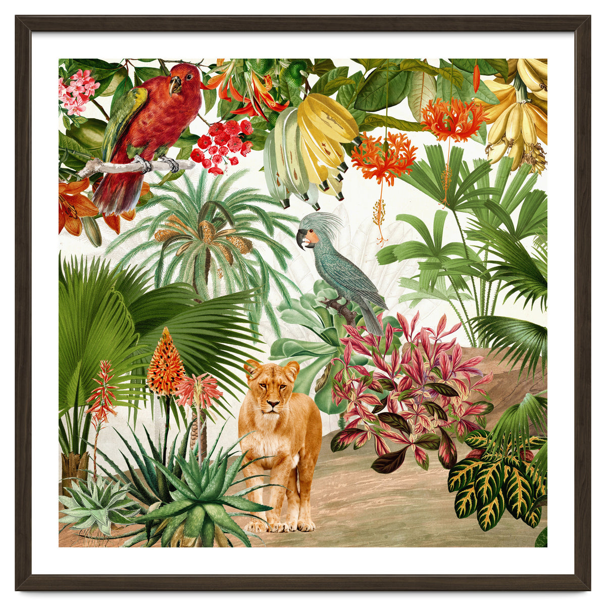 Vintage Tropical Jungle Paradise